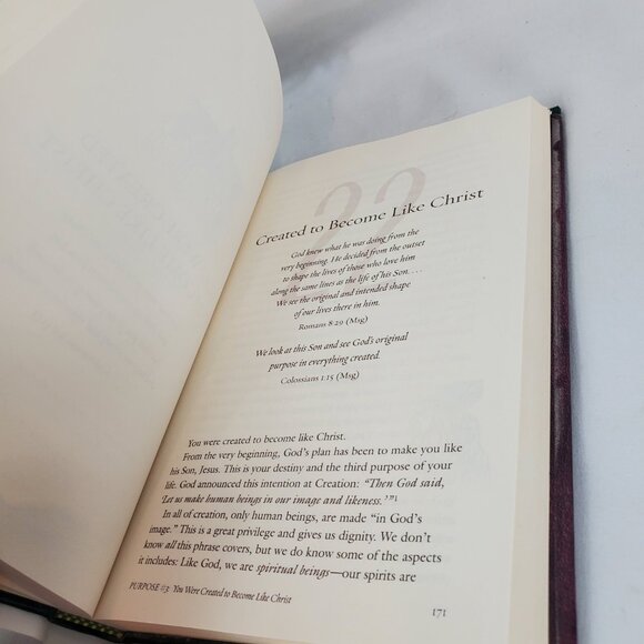 The Purpose Driven Life By Rick Warren What On Earth Am I Hear For? Hardback - Picture 10 of 10